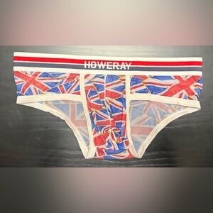 Howe Ray Men's Union Jack Briefs - Red, Blue, and White
